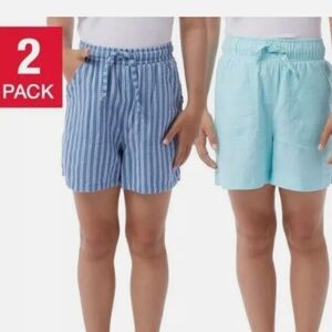 32 Degrees Youth Linen Shorts 2 pack